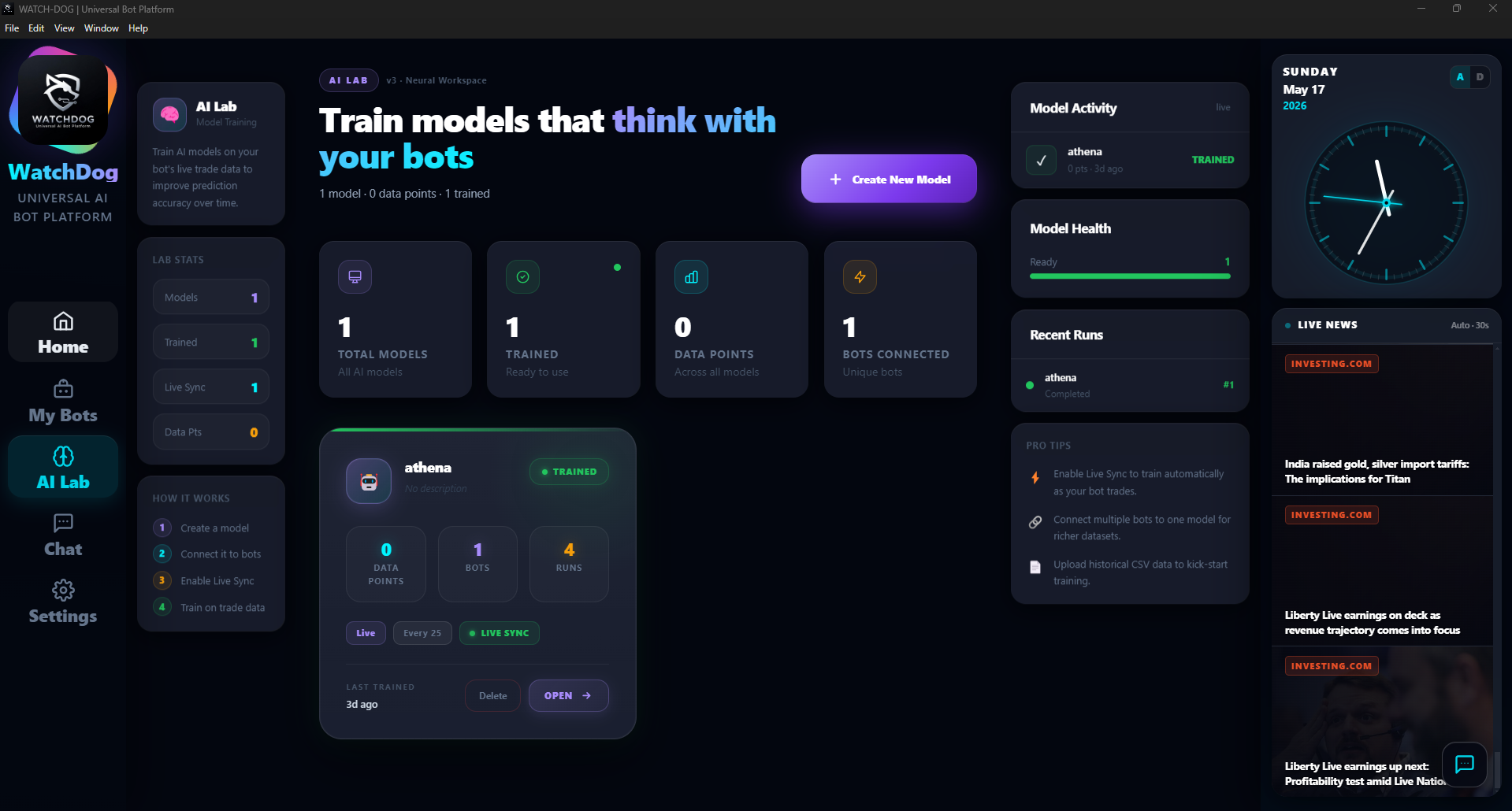 AI Lab screenshot